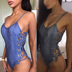 Sexy Jean Bathing Swim Suit