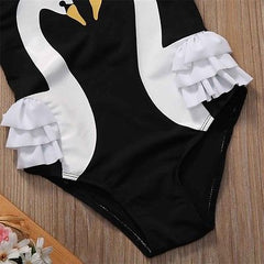 Kids Swimwear Swan Print