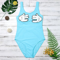 Hand One Piece Swimsuit