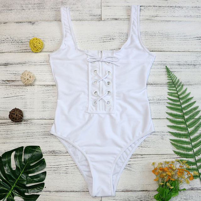 Strappy One Piece Swimwear