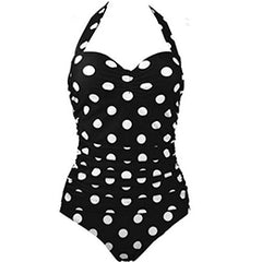 Polka Dot Swimsuit Halter