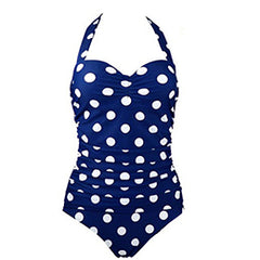 Polka Dot Swimsuit Halter